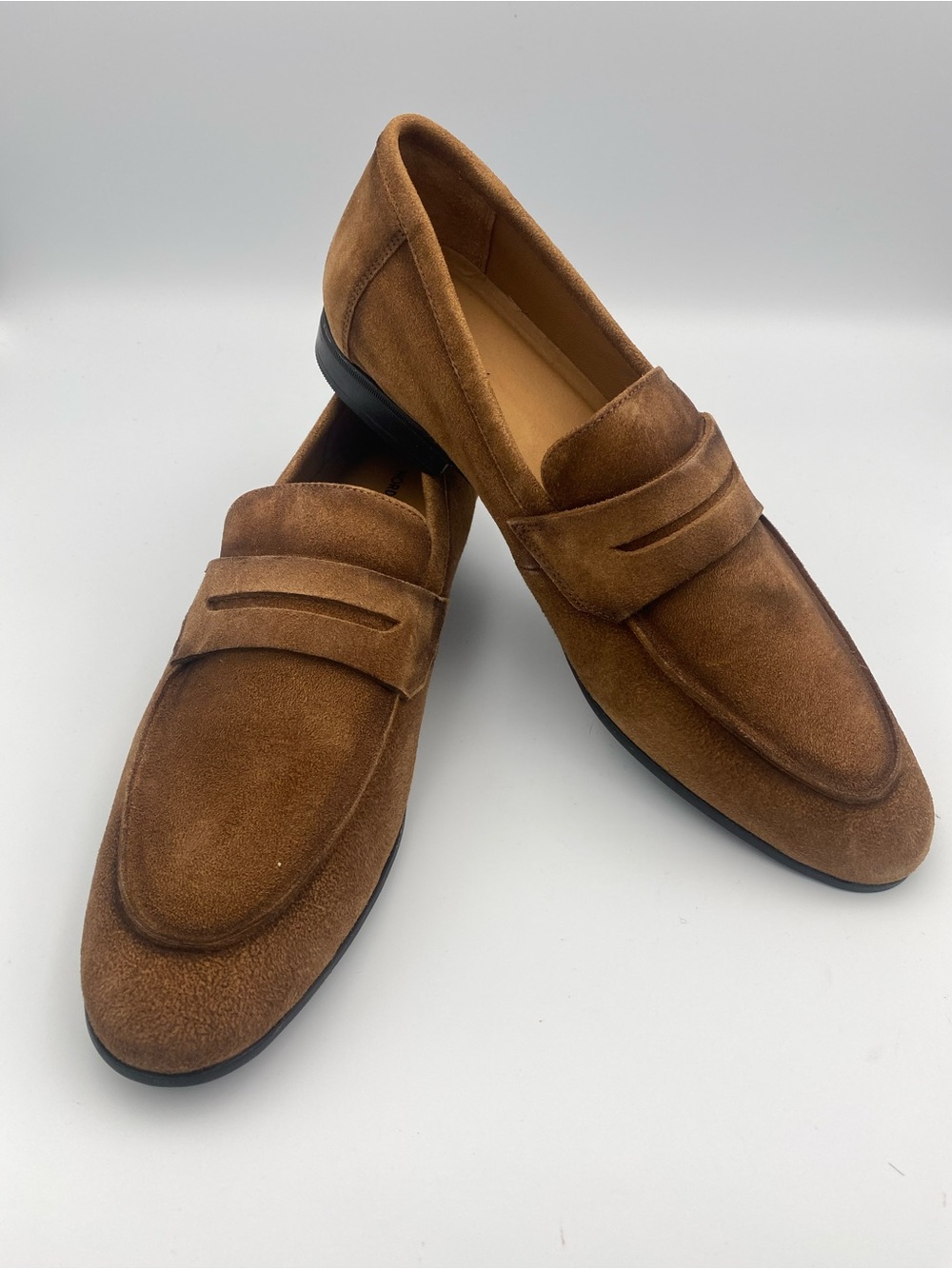 Nordstrom Men’s Tan Suede Penny Loafers